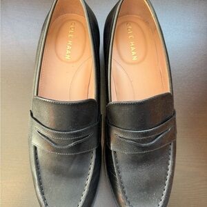 Cole Haan Women's Black Leather Loafers